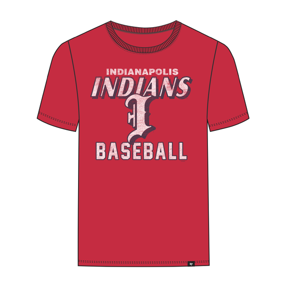 Indianapolis Indians '47 Adult Red Dozer Franklin Tee