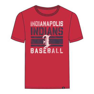 Indianapolis Indians '47 Adult Red Top Bin Franklin Tee