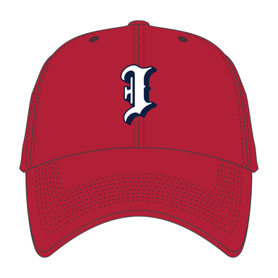 Indianapolis Indians '47 Adult All Red Batting Practice Adjustable Clean Up Cap