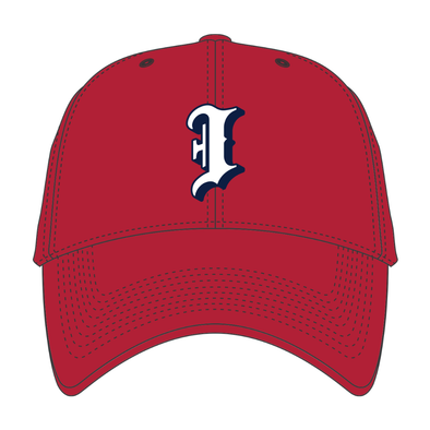 Indianapolis Indians '47 Adult All Red Batting Practice Adjustable MVP Cap