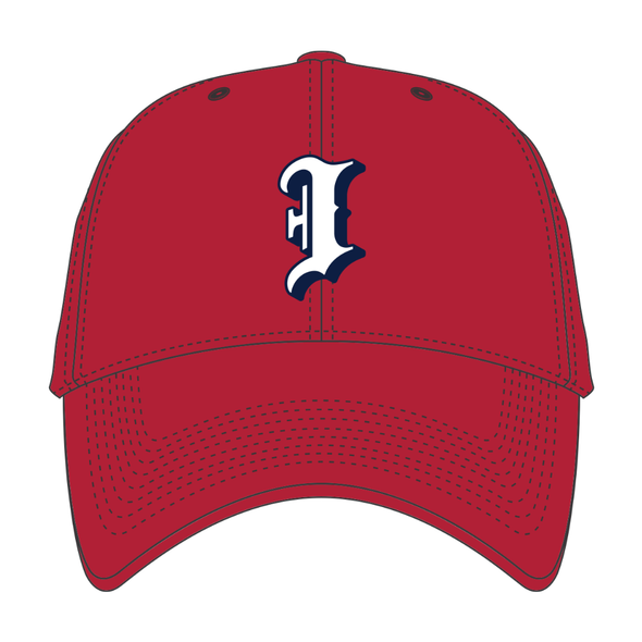 Indianapolis Indians '47 Adult All Red Batting Practice Adjustable MVP Cap