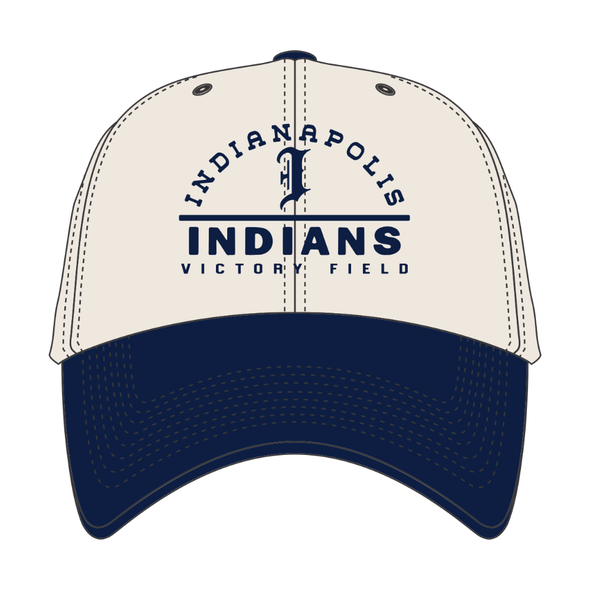 Indianapolis Indians '47 Adult Natural/Navy Road Windham Clean Up Adjustable Cap