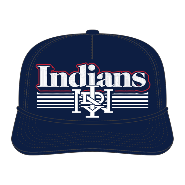Indianapolis Indians '47 Adult Navy Home Script Fade Hitch Adjustable Cap