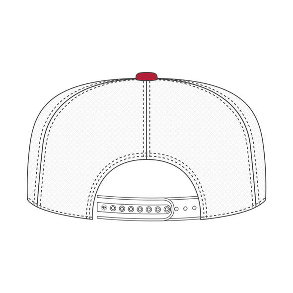 Indianapolis Indians '47 Adult Red Batting Practice Trucker Adjustable Cap