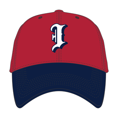 Indianapolis Indians '47 Adult Red/Navy Batting Practice MVP Adjustable Cap