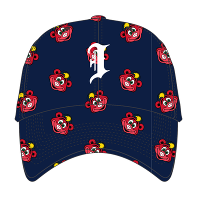Indianapolis Indians '47 Youth Navy Printfetti Clean Up Adjustable Cap