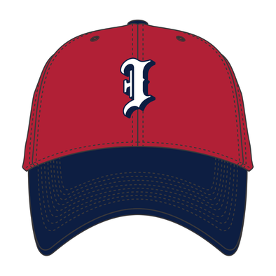 Indianapolis Indians '47 Youth Red/Navy Batting Practice Short Stack MVP Adjustable Cap