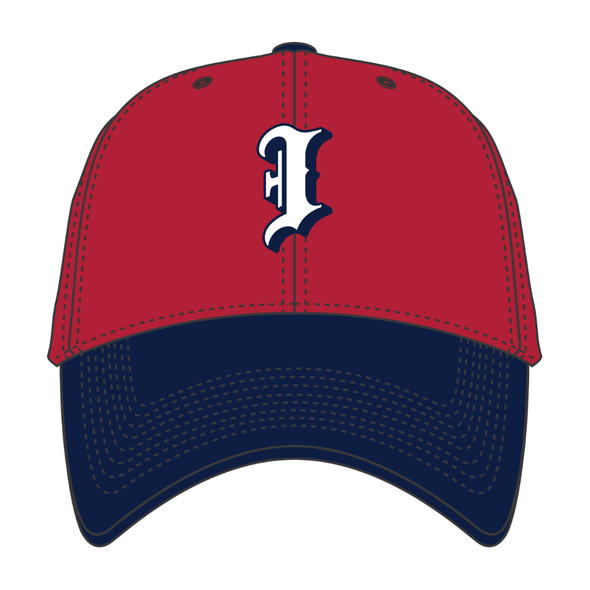 Indianapolis Indians '47 Youth Red/Navy Batting Practice Short Stack MVP Adjustable Cap