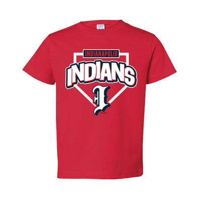 Indianapolis Indians Infant Red Batting Practice Precon Tee