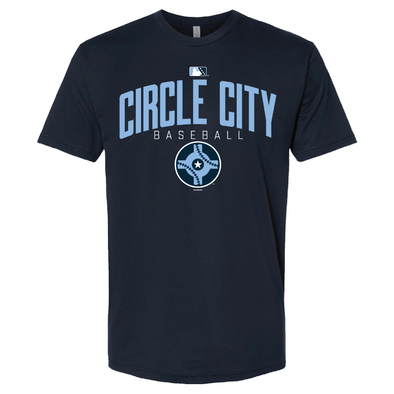Indianapolis Indians Adult Navy Circle City Gallagher Premium Heather Tee