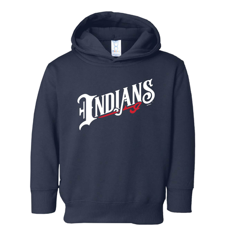 Indianapolis Indians Youth Navy Indians Wordmark Hoodie