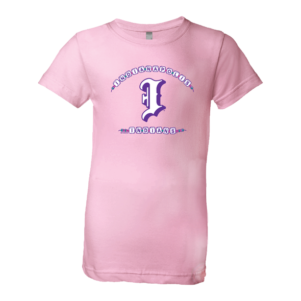 Indianapolis Indians Youth Pink Folklore Tee