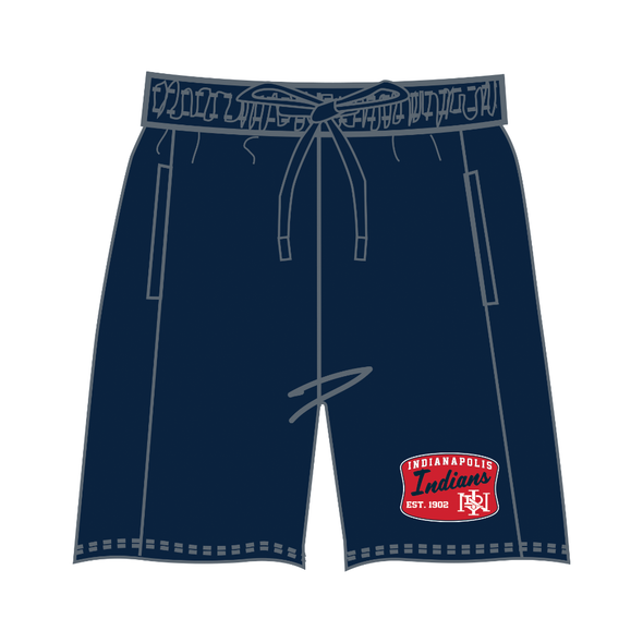 Indianapolis Indians Adult Concepts Sport Navy Ascent Shorts