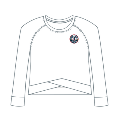 Indianapolis Indians Women's Concepts Sport White Palisade Longsleeve Top