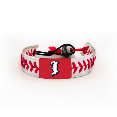Indianapolis Indians Red Batting Practice Baseball Seam Bracelet