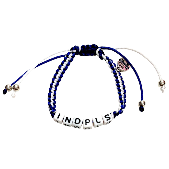 Indianapolis Indians Road Wordmark Bead Bracelet