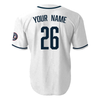 Indianapolis Indians Youth Customizable Home White Replica Jersey