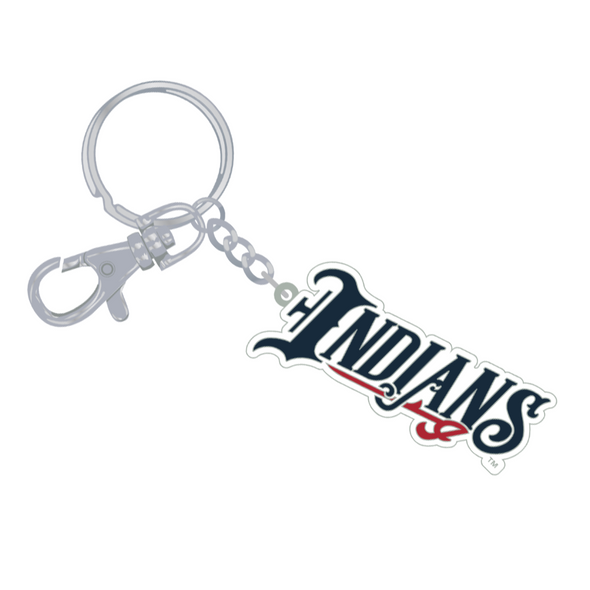 Indianapolis Indians Home Jersey Wordmark Keychain