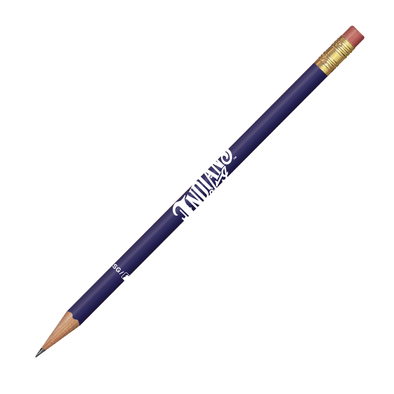 Indianapolis Indians Navy Wordmark Wooden Pencil