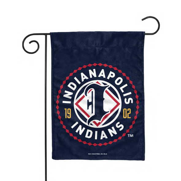 Indianapolis Indians 13"x18" Navy Garden Flag