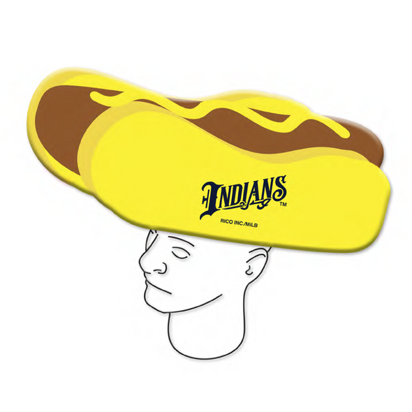 Indianapolis Indians Foam Wordmark Hot Dog Hat