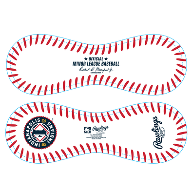 Indianapolis Indians 8" Rawlings White Logo Big Boy Softee Baseball