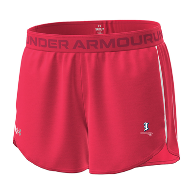 Indianapolis Indians Women's Red Batting Practice Logo Under Armour Play Up Shorts