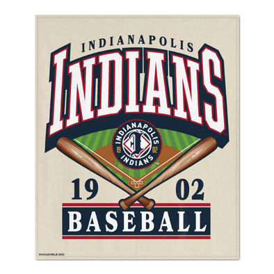 Indianapolis Indians WinCraft Ultra Plush 50" x 60" Cream Throw Blanket