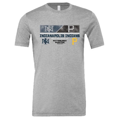 Indianapolis Indians Adult Grey Splitshot Affiliate Tee