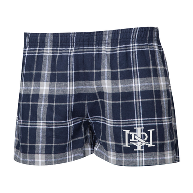 Indianapolis Indians Women's Concepts Sport Navy/Grey INDY Flannel Pajama Shorts