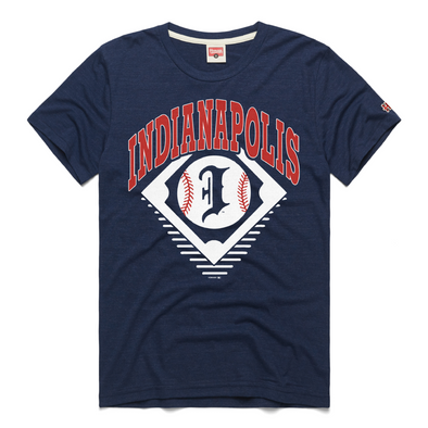 Indianapolis Indians Adult Homage Navy Road Diamond Tee