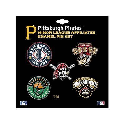 Indianapolis Indians Pittsburgh Pirates Affiliate Lapel Pin Set