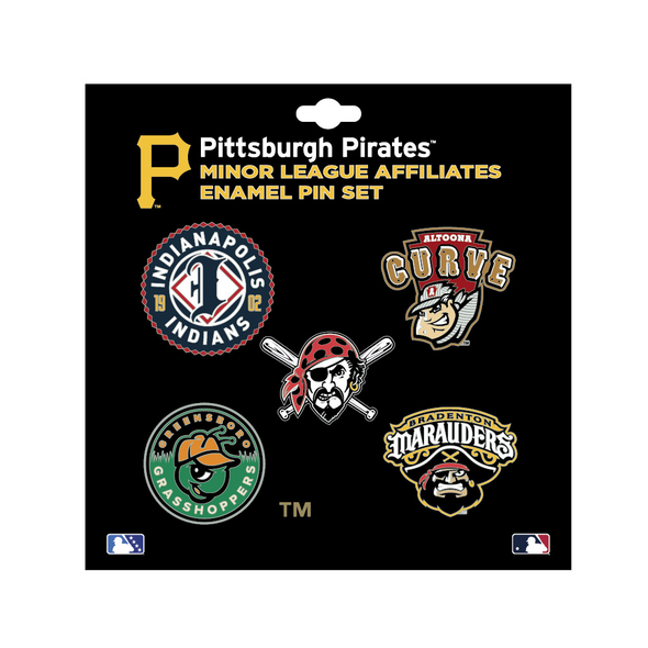 Indianapolis Indians Pittsburgh Pirates Affiliate Lapel Pin Set