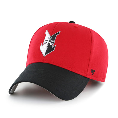 Indianapolis Indians Youth Red/Black Home Cotton Replica Adjustable Cap