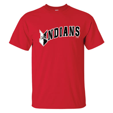 Indianapolis Indians Adult Red Wordmark Tee