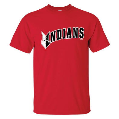 Indianapolis Indians Youth Red Wordmark Tee