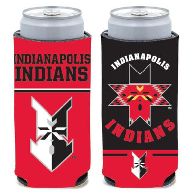 Indianapolis Indians Red/Black 12oz. Slim Can Cooler