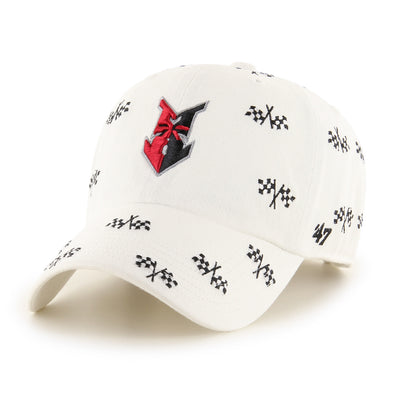 Indianapolis Indians '47 Adult White Indy 500 Confetti Clean Up Adjustable Cap