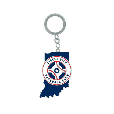 Indianapolis Indians Circle City State Keychain