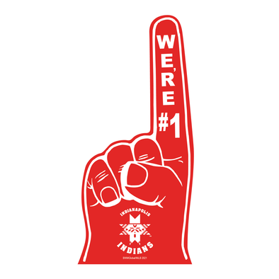 Indianapolis Indians Red Foam Finger