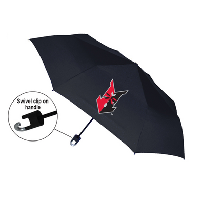 Indianapolis Indians Black Storm Clip Umbrella