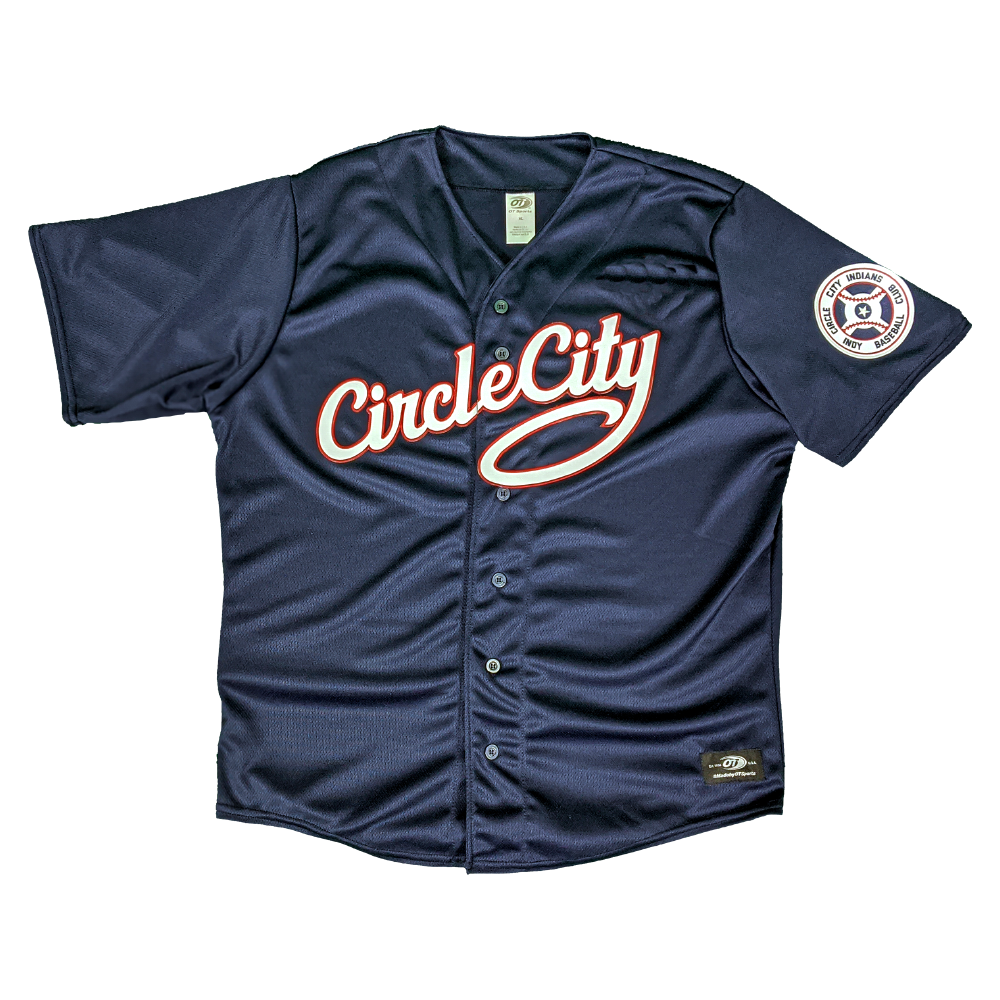 Indians top navy jersey
