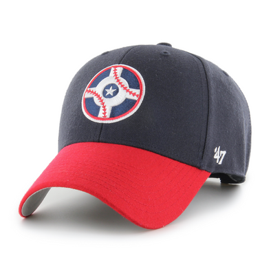 Indianapolis Indians '47 Adult Navy/Red Circle City 2-Toned MVP Adjustable Cap