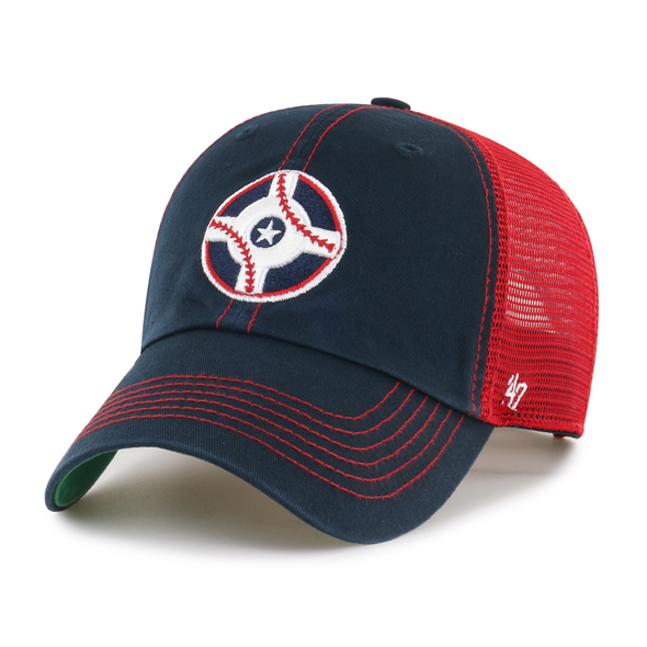 Indianapolis Indians '47 Adult Navy/Red Circle City Trawler Adjustable Clean Up Cap