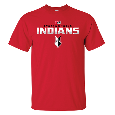Indianapolis Indians Adult Red Dressing Tee
