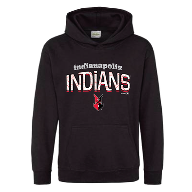 Indianapolis Indians Youth Black Topo Hoodie