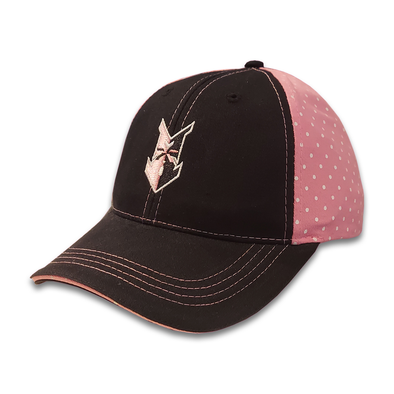 Indianapolis Indians Youth Black/Pink Dots Adjustable Cap