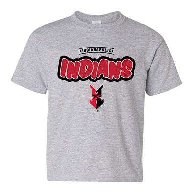 Indianapolis Indians Youth Grey Arise Tee