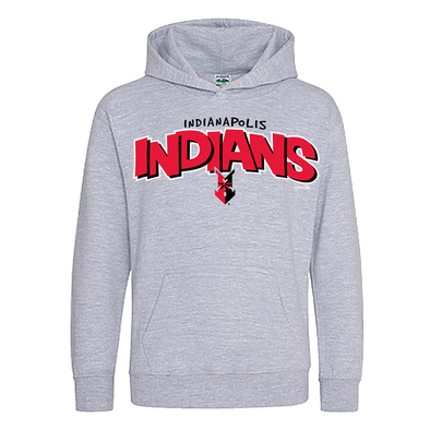 Indianapolis Indians Youth Grey Nova Hoodie