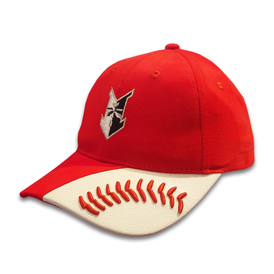 Indianapolis Indians Youth Red & White Seams Adjustable Cap